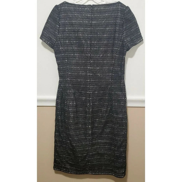 Rena Lang Black Mesh Crochet Design with Ivory - Picture 4 of 12